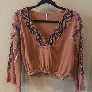 Free People • Embroidered Sienna Top